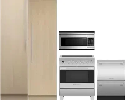 5 Piece Package Includes Refrigerator, Freezer, Range, Microwave And Dishwasher